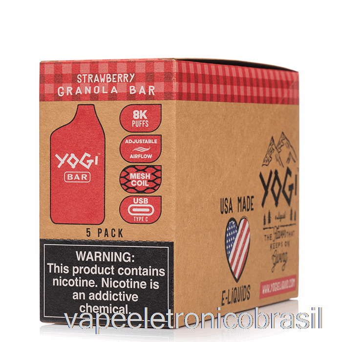 Vape Eletrônico [pacote Com 5] Yogi Bar 8000 Descartável